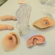 A laboratory at the hospital provides prosthetics for people who, as a result of an accident or cancer, require new facial body parts