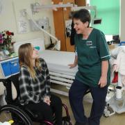 Jenny Goodman with a patient
