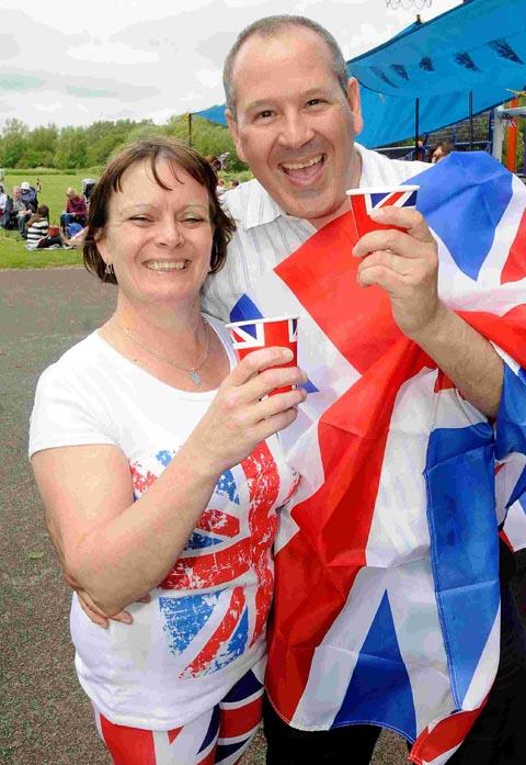 Diane and Steve Williams, organisers of the Coldharbour Lane street party. DC1665P3