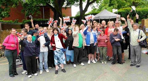 Wyndham Road Day Opportunities Services held a Jubilee party. DC1608P3