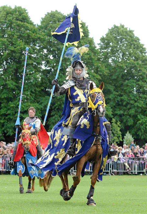The Knights of Arkley were just one of the impressive displays at Hudson's Field. DC1658P15