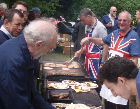 Swallowcliffe residents celebrated with a Jubilee BBQ.