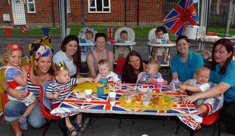 The baby corner at the Haig Day Nursery Jubilee celebrations. DC1610P2