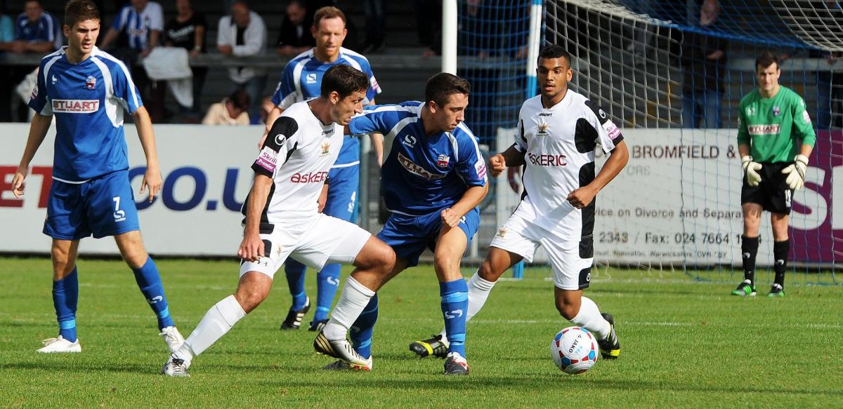 Picture by Staffordshire Newspapers: Action from Salisbury City's 2-1 win at Nuneaton.