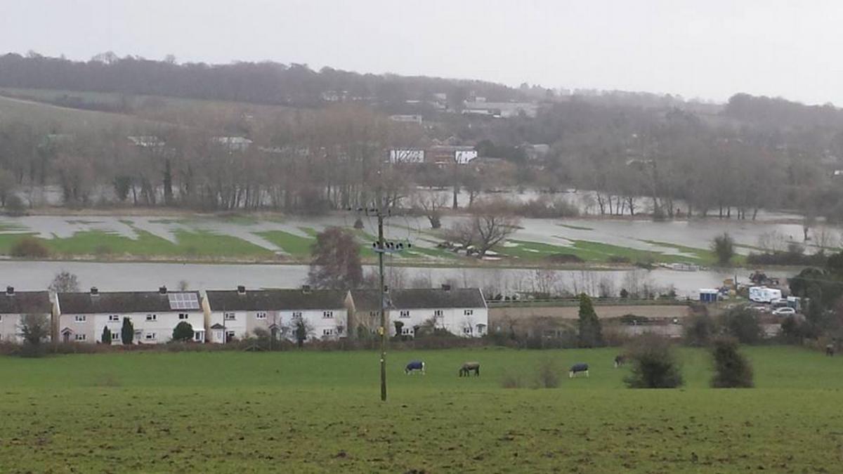 Hannah Weeks sent in this picture of flooding in Waterditchampton.