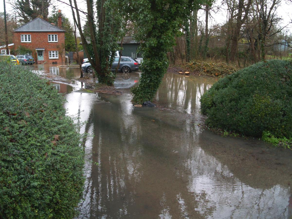 David Hargrave took this picture of flooding in Bulford.