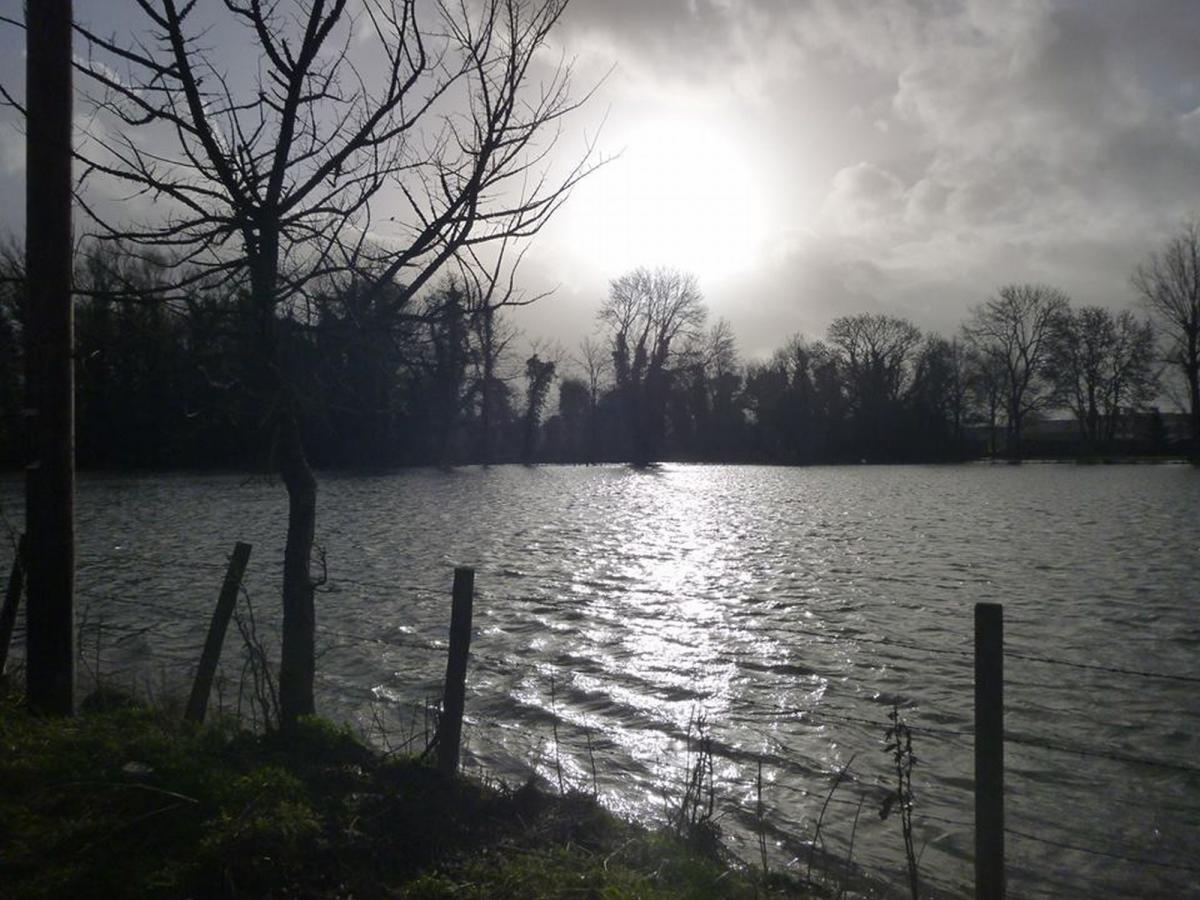 Trisha Coyle sent us this shot of flooding in Durrington.