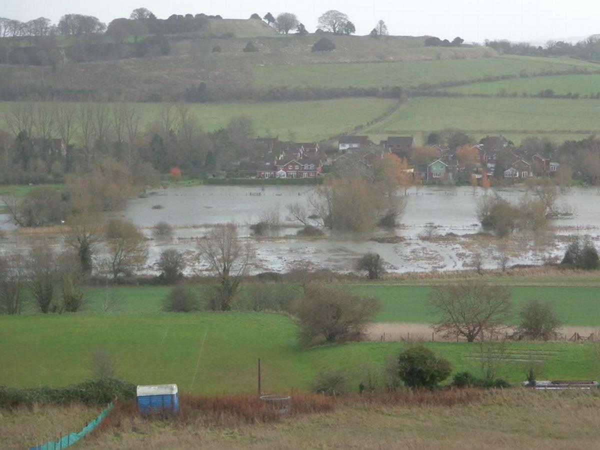 John Harper sent in this picture of flooding in Stratford-sub-Castle.