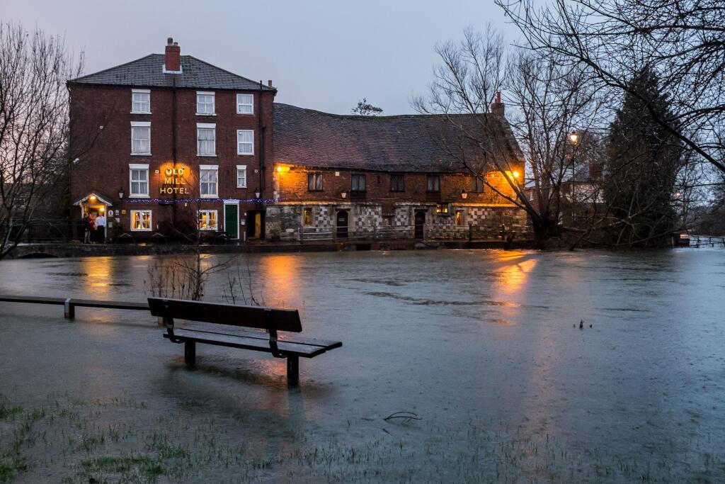 Martin Cook took this picture of the river bursting its banks by the Old Mill in Harnham.