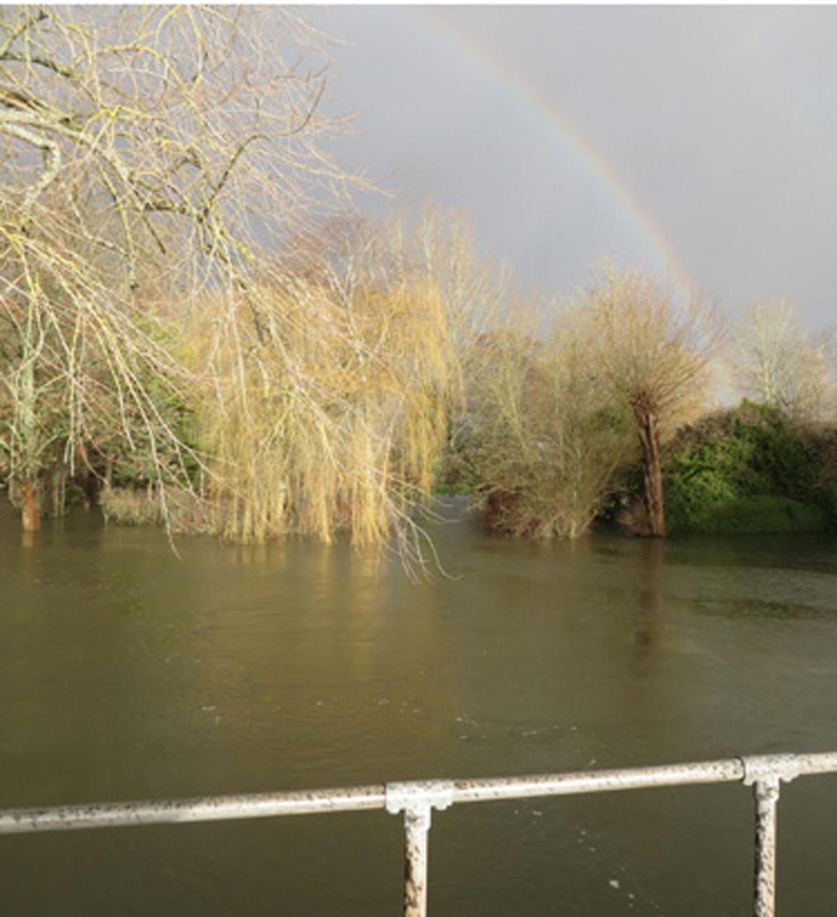 A rainbow captured by Rob Nixon from Mill Lane.