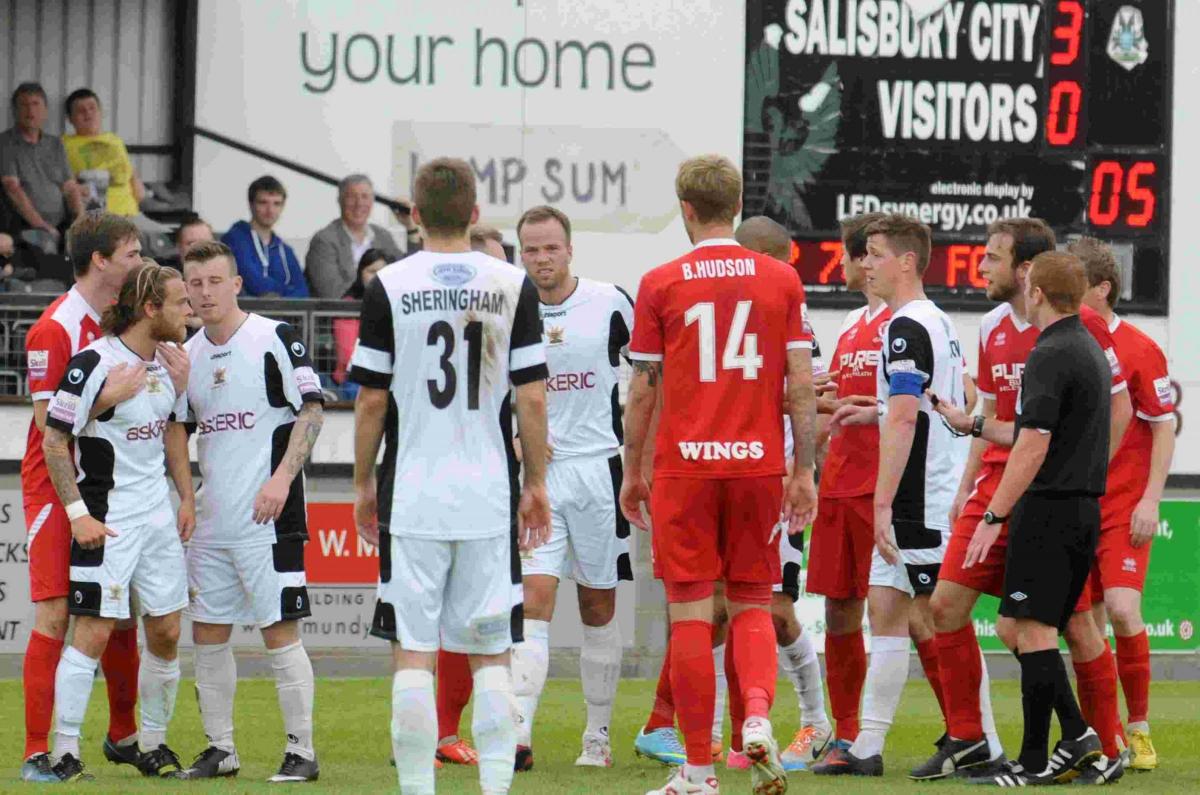 Salisbury thrashed Welling United 3-0 on Easter Monday