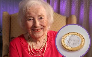 (Background) Dame Vera Lynn - Credit: PA
(Inset) Dame Vera Lynn commemorative coin - Credit: The Royal Mint