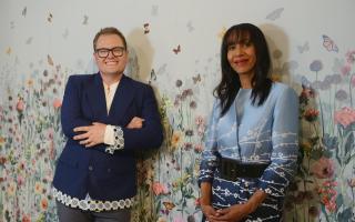 Alan Carr and Michelle Ogundehin (PA/BBC)