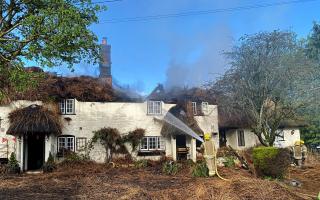 Fire at The Crown Inn, Alvediston