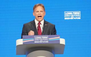 Defence Secretary Grant Shapps, pictured here during the Conservative Party annual conference, visited Salisbury Plain on Friday, September 29.