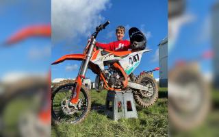 Rafe Symons and his motocross bike