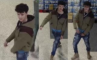 Dorset Police has released these CCTV images of a person they are searching for after an assault on a shop employee at Morrisons in Verwood.