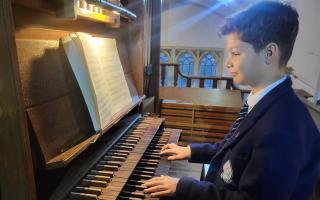 Salisbury Cathedral School Maksym Yeremenko has become the first pupil to receive the school's new scholarship for organ training.