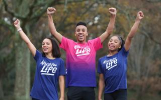Left to right cancer survivor Crystal Manuel with children Cameron, 15, and Chaia, 13, will Race for Life.