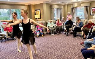 Care home residents 'lit up' by ballet performance