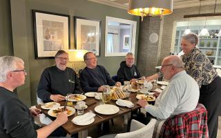 Wilton Men's Shed enjoyed breakfast Wilton Place Care Home.