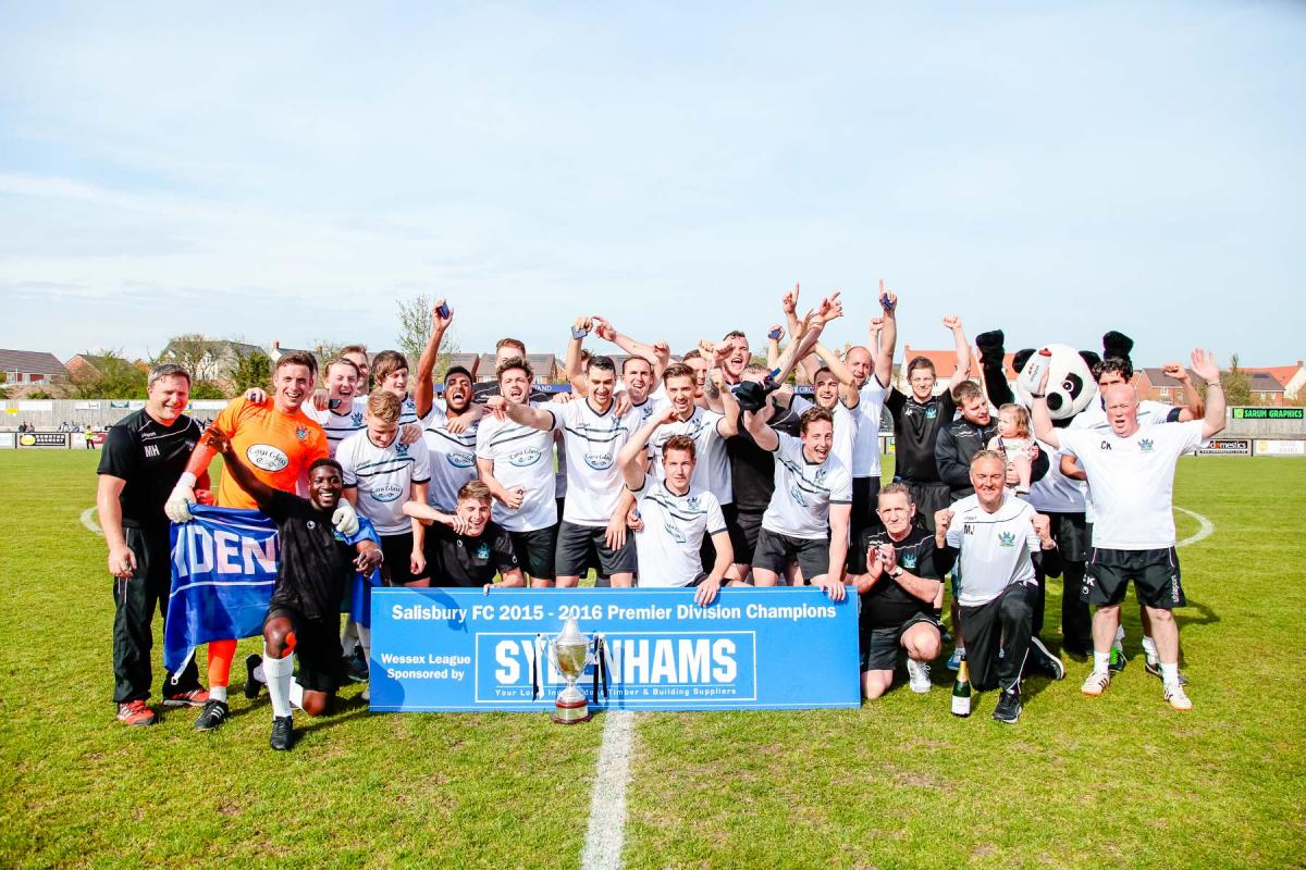 Sydenhams Wessex Premier champions Salisbury FC lift the title