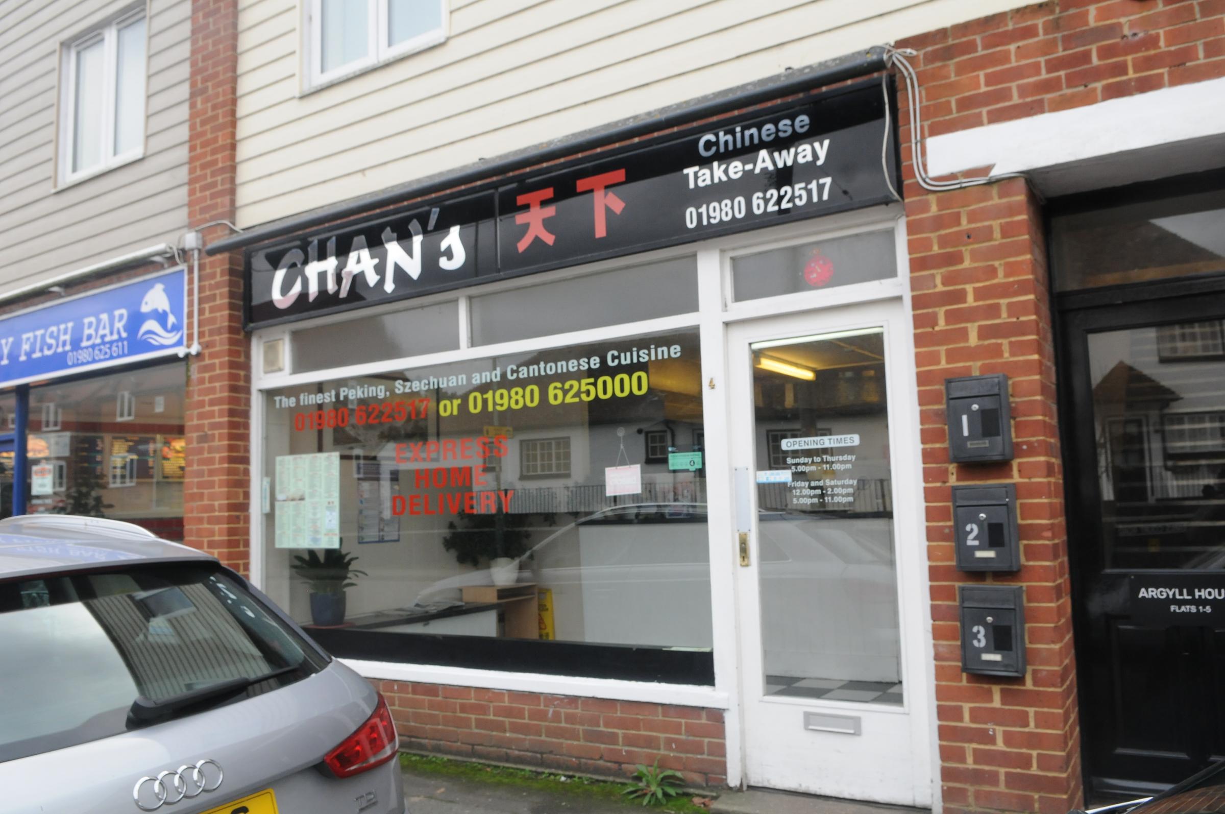 Chan S Chinese Takeaway In Amesbury Cleared By Wiltshire Council